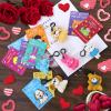 28 Pack Valentines Day Gift Cards for Kids with Mini Animal Plush Toys Keychains,Stuffed Animal for Students Classroom Exchange,Valentines Party Favor Supplies,Game Prizes,Gift for Toddlers Girls Boys view 3