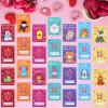 28 Pack Valentines Day Gift Cards for Kids with Mini Animal Plush Toys Keychains,Stuffed Animal for Students Classroom Exchange,Valentines Party Favor Supplies,Game Prizes,Gift for Toddlers Girls Boys view 4
