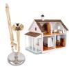 Mini Musical Instrument, Dollhouse Trombone Model Metal Trombone Decoration Trombone Dollhouse Ornament for Mini House Musical Room view 4