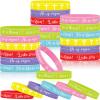 Deekin 36 Pcs He Is Risen Bracelets Bulk Easter Egg Stuffers Basket Filler Religious Silicone Bracelet Bible Rubber Bracelet Cross Catholic Exchange Gifts for Aldults Festival Spring Festival view 1