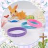 Deekin 36 Pcs He Is Risen Bracelets Bulk Easter Egg Stuffers Basket Filler Religious Silicone Bracelet Bible Rubber Bracelet Cross Catholic Exchange Gifts for Aldults Festival Spring Festival view 3
