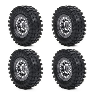 RCAWD 1.3in Beadlock Wheel Rim Tires for FMS 1/24 FCX24 1/18 and Axial 1/24 SCX24 MOGRICH Series Upgrades Part