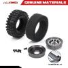 RCAWD 1.3in Beadlock Wheel Rim Tires for FMS 1/24 FCX24 1/18 and Axial 1/24 SCX24 MOGRICH Series Upgrades Part view 2