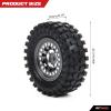 RCAWD 1.3in Beadlock Wheel Rim Tires for FMS 1/24 FCX24 1/18 and Axial 1/24 SCX24 MOGRICH Series Upgrades Part view 3