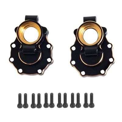Brass Counter Weight Black Coating TRX4 Portal Axle Housing for 1/10 RC Crawler TRX6 TRX-4 Bronco Defender Upgrade (Portal Housings Inner-Rear)