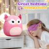 BSTAOFY Cute Owl Soft Plush Pillow with Removable Eye Mask Squishy Owl Stuffed Animal Cushion Hugging Stretchy Nap Pillow Christmas Holiday Valentines Birthday Gifts for Toddlers Kids, 12 view 3