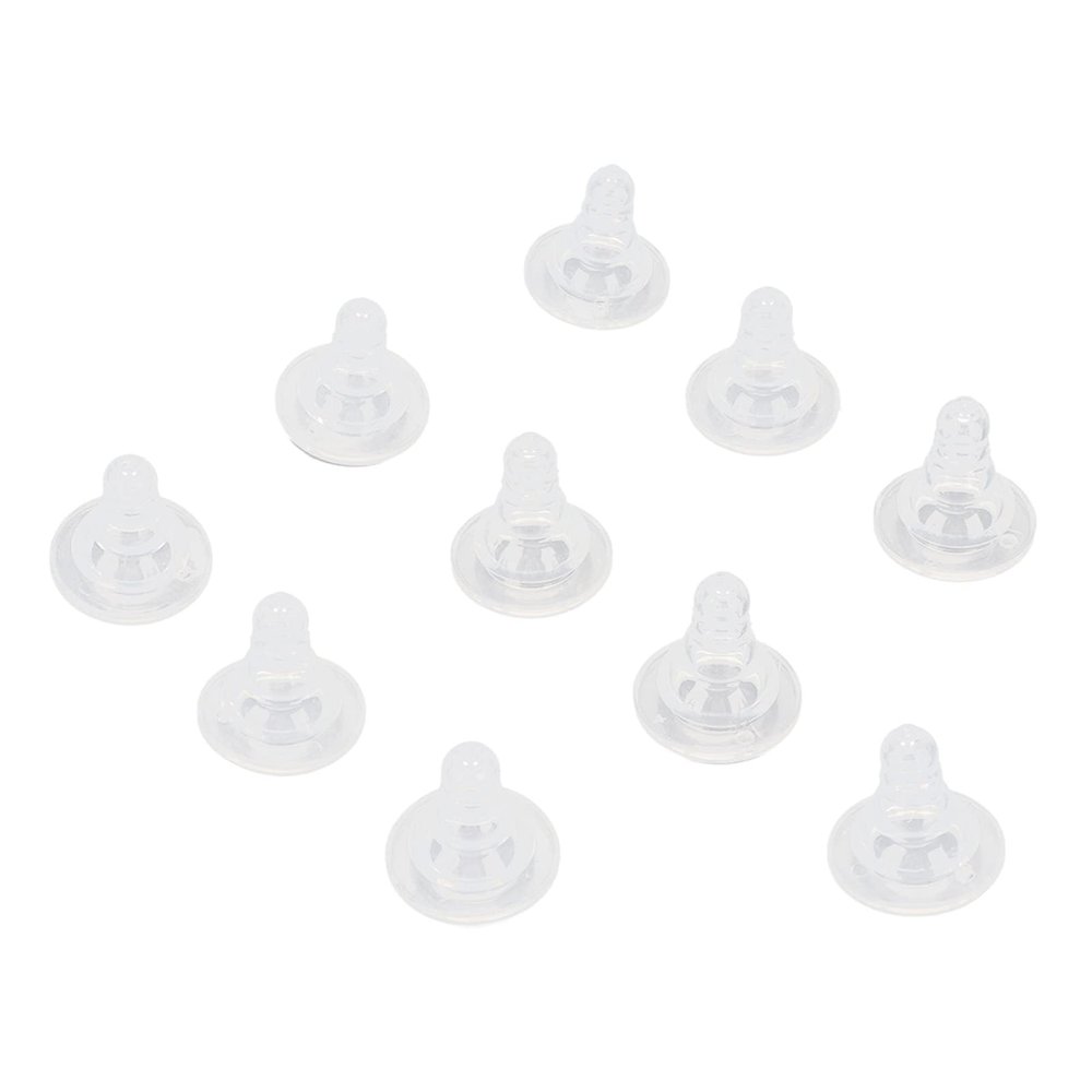 10PCS Nipple for Goats, Small Animal Milk Drink Nipple Soft Rubber Pacifier Replacement Nipple for Nursing Lambs and Goat Kids