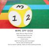 Dry Erase Dice Cubic, Portable Cleanable Write On Wipe Off Dice for Kids Teaching (Yellow) view 4