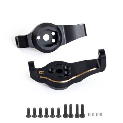 Brass Counter Weight Black Coating TRX4 Portal Axle Housing for 1/10 RC Crawler TRX6 TRX-4 Bronco Defender Upgrade (Caster Blocks)
