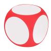 Dry Erase Dice Cubic, Portable Cleanable Write On Wipe Off Dice for Kids Teaching (Red) view 1