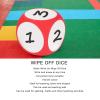Dry Erase Dice Cubic, Portable Cleanable Write On Wipe Off Dice for Kids Teaching (Red) view 4