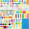 Oun Nana 144 PCS Dough Tools Set for Kids Ages 3-8  Includes Letter & Number Cutters, Animal Cutters, Dinosaur Molds, Extruder, Scissors, Rollers, Dough Mat, Storage Bag view 1