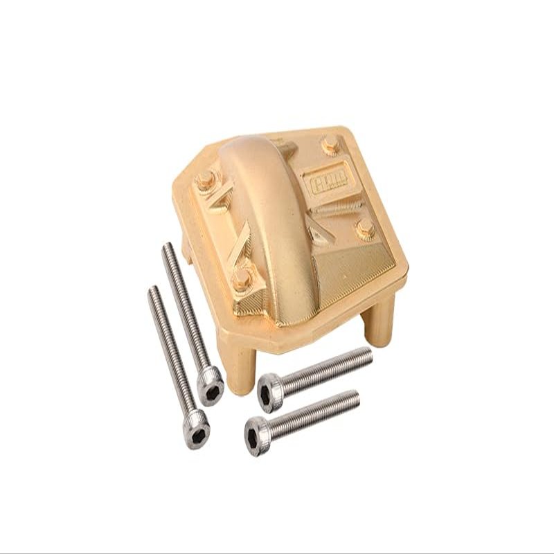 GPM Brass Front/Rear Gearbox Cover for AXIAL 1/6 SCX6 Jeep Jlu Wrangler AXI05000 SCX6 Trial Honcho AXI05001