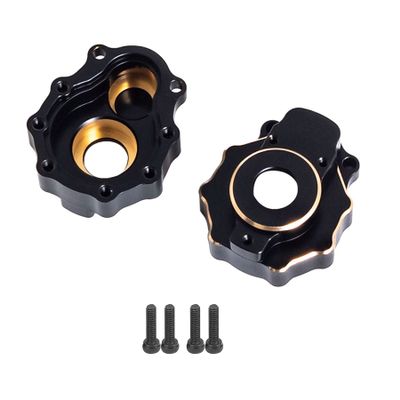 Brass Counter Weight Black Coating TRX4 Portal Axle Housing for 1/10 RC Crawler TRX6 TRX-4 Bronco Defender Upgrade (Portal Housings Outer)