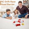 HERCHR 120Pcs RC Drift Racing Track Accessories Kit RC Car Field Fence Set Drift Runway Race with Barriers & Road Blocks for 1/14 1/16 1/18 1/24 1/28 Scale RCVehicles view 2