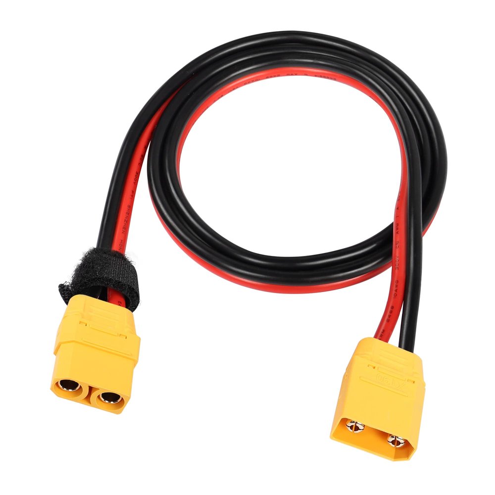 RIIEYOCA XT90 Male to XT90 Female Plug Connector,XT90 1M/3.3ft 10AWG Extension Wire,for RC Lipo Battery FPV Drone Large Model Airplane