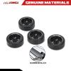 RCAWD 29MM Enlarged Metal Drift Tire with Hub 4Pcs for 1/28 Wltoys K969 Series Upgrades Part Black view 2