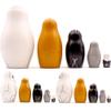 North American Animals Nesting Dolls Set 5 pcs - Wooden Stacking Animals - Matryoshka Dolls Polar Animals Figurines - Alaska Souvenirs view 2