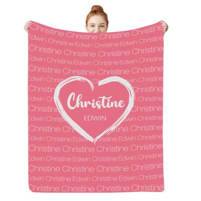 Personalized Baby Blankets for Boys Girls with Name, Custom Kids Blanket for Women Men, Monogrammed Baby Throw Blanket Gift for Birthday Christmas, Customized Baby Gifts for Newborn Toddler 40"x50