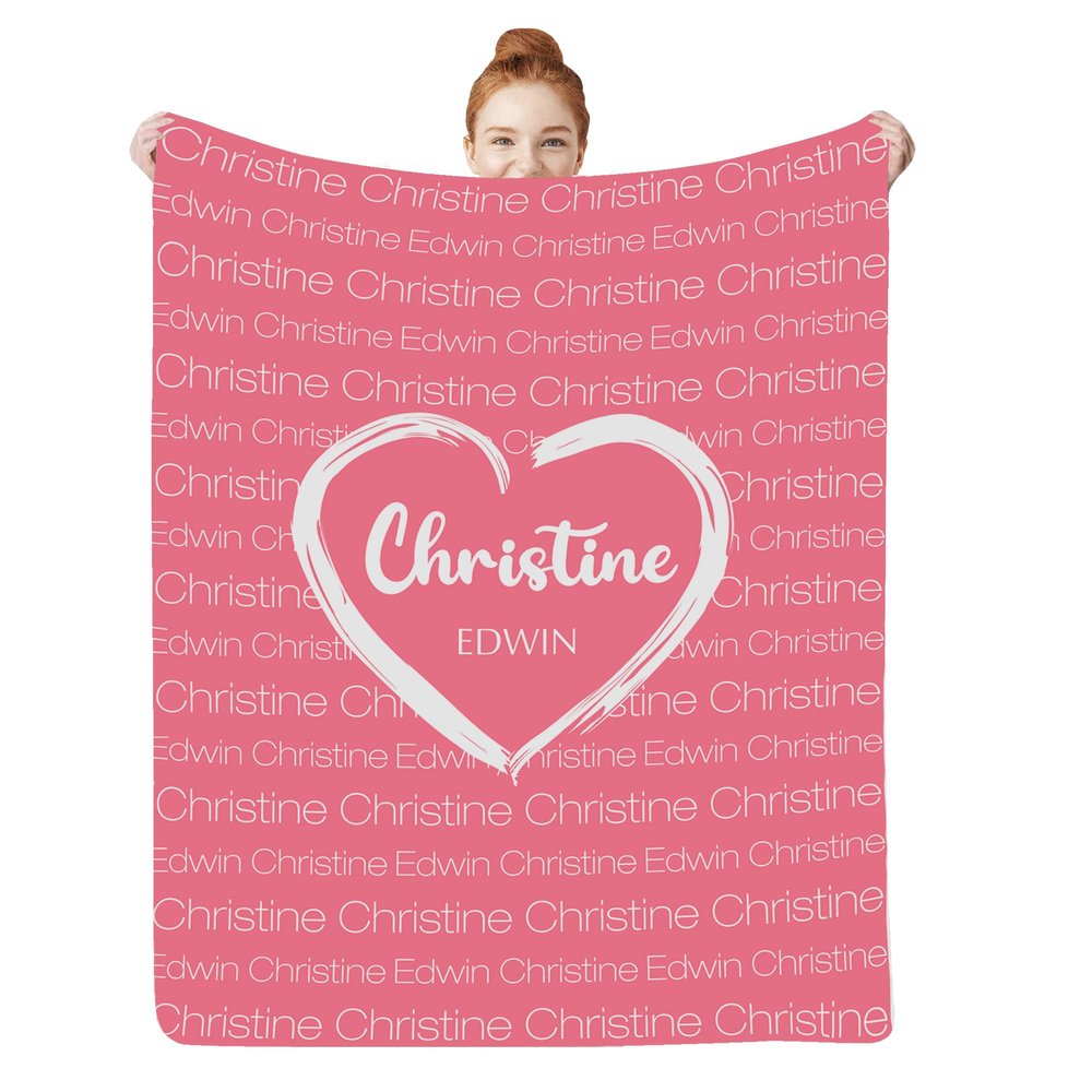 Personalized Baby Blankets for Boys Girls with Name, Custom Kids Blanket for Women Men, Monogrammed Baby Throw Blanket Gift for Birthday Christmas, Customized Baby Gifts for Newborn Toddler 40"x50