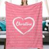 Personalized Baby Blankets for Boys Girls with Name, Custom Kids Blanket for Women Men, Monogrammed Baby Throw Blanket Gift for Birthday Christmas, Customized Baby Gifts for Newborn Toddler 40"x50 view 3