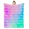 Personalized Baby Blankets for Boys Girls with Name, Custom Kids Blanket for Women Men, Monogrammed Baby Throw Blanket Gift for Birthday Christmas, Customized Baby Gifts for Newborn Toddler 40"x50 view 1