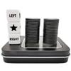 Ahoper Left Right Center Dice Game Prime Set with 3 Dices + 40 Chips.Left on The Product Means Pass 1 chip to The Left, Right on The Product Means Pass 1 chip to The Right. (Black) view 1