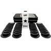 Ahoper Left Right Center Dice Game Prime Set with 3 Dices + 40 Chips.Left on The Product Means Pass 1 chip to The Left, Right on The Product Means Pass 1 chip to The Right. (Black) view 2