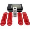 Ahoper Left Right Center Dice Game Prime Set with 3 Dices + 40 Chips. Left on The Product Means Pass 1 chip to The Left, Right on The Product Means Pass 1 chip to The Right. (Red) view 2