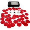 Ahoper Left Right Center Dice Game Prime Set with 3 Dices + 40 Chips. Left on The Product Means Pass 1 chip to The Left, Right on The Product Means Pass 1 chip to The Right. (Red) view 3