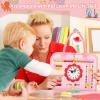 8 in 1 Toddler Busy Board for 1 Years Old, Montessori Toy Busy Book for Toddlers 1-3 Educational Toy Activity Basic Motor Skills, Kid Travel Essential 2-4 Yr Birthday Valentines Easter Gift for Girl view 3