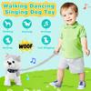Marsjoy Husky Walking Dog Toy for Girls Barking Puppy with Control Leash, Realistic Wagging Tail Robot Interactive Musical Dancing Animated Plush Stuffed Animal Electronic Pet for Kids Toddlers view 3