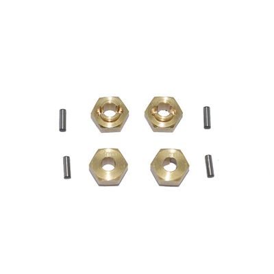 GPM for AXIAL-1/24 4WD SCX24 DEADBOLT-AXI90081/AXIAL-1/24 Jeep Wrangler JLU CRC-AXI00002 Copper Hex Connector 3MM Thick
