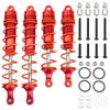 ShareGoo Aluminum Front & Rear Shock Absorber Damper Shocks Assembled Compatible with 1/8 Kraton Outcast Notorious 6S BLX RC Car Upgrade Part (Red) view 1