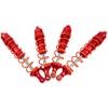 ShareGoo Aluminum Front & Rear Shock Absorber Damper Shocks Assembled Compatible with 1/8 Kraton Outcast Notorious 6S BLX RC Car Upgrade Part (Red) view 2