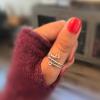 Caiyao Handmade Gold Silver Anxiety Relief Rings To My Daughter Fidget Ring Beads Adjustable Spinner Rings for Women Girls view 2