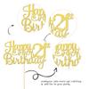 1 PCS Happy 21st Birthday Cake Topper - Gold Glitter Cheers to 21 Years - Fabulous Cake Decoration for 21st Birthday Theme Party view 3