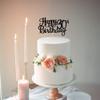 1 PCS Happy 30th Birthday Cake Topper Glitter Cheers to 30 Years Birthday Cake Pick 30 Fabulous Cake Decoration for Happy 30th Birthday Anniversary Party Decorations Supplies Black view 4