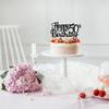 1 PCS Happy 50th Birthday Cake Topper Glitter Cheers to 50 Years Birthday Cake Pick 50 Fabulous Cake Decoration for Happy 50th Birthday Anniversary Party Decorations Supplies Black view 4