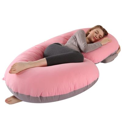 Pregnancy Pillow Cotton C-Shaped Body Pillow for Pregnant Women. Removable for Easy Washing. for Nursing Pillows, Headrests, Cushions, Seat Cushions (Color : A4, Size : 155x80cm)