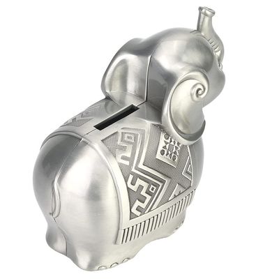 5.432.874.72in Cute Elephant Coin Bank Alloy Elephant Piggy Bank Coin Saving Money Box Animal Cartoon Coin Jar Kids Coin Piggy Bank Toy Desktop Decoration for Bedroom Desk,Living Room and Office