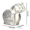 5.432.874.72in Cute Elephant Coin Bank Alloy Elephant Piggy Bank Coin Saving Money Box Animal Cartoon Coin Jar Kids Coin Piggy Bank Toy Desktop Decoration for Bedroom Desk,Living Room and Office view 2