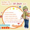 Rakki Dolli Doll Clothes Set 5 Pc. Set Includes Colorful Yellow Coat, Green Scarf and Hat, Blue Jeans & White T-Shirt Baby Doll Clothes Suit and Accessories (Doll & Shoes Not Included) view 4