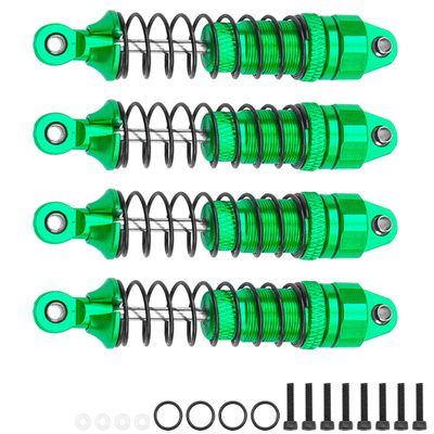 Vgoohobby Aluminum Front & Rear Shocks Absorber Dampers Suspension Shocks #7660 7665 Compatible with Traxxas 1/18 LaTrax Teton Desert Prerunner RC Car (Green)