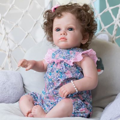 YIHANGG 24inch Reborn Toddler Doll Girl 60cm Realistic Reborn Baby Doll Newborn 3D Skin Princess Children Birthday