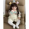 YIHANGG Realistics Reborn Baby Doll 60cm 24 Inch Toddler Doll with Cloth Body Soft Silicone for Girl Princess Bebe Birthday Gift Dress Up view 3