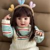 YIHANGG Realistics Reborn Baby Doll 60cm 24 Inch Toddler Doll with Cloth Body Soft Silicone for Girl Princess Bebe Birthday Gift Dress Up view 4