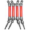 Vgoohobby Front & Rear Universal Drive Shaft CVD w/Wheel Hex Hub Compatible with 1/10 Traxxas Slash VXL 4x4 /Stampede VXL 4X4/Hoss VXL 4X4 RC Car Upgrade Part (Red) view 3