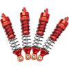 Vgoohobby Aluminum Front & Rear Shocks Absorber Dampers Suspension Shocks #7660 7665 Compatible with Traxxas 1/18 LaTrax Teton Desert Prerunner RC Car (Red) view 2