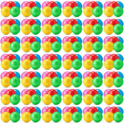 Jerify 36 Pieces Knobby Balls 4.72" Bouncy Spiky Sensory Ball Bulk Soft Inflatable Massage Stress Plastic Toy for School Party Play Outdoor Indoor (Multicolor)